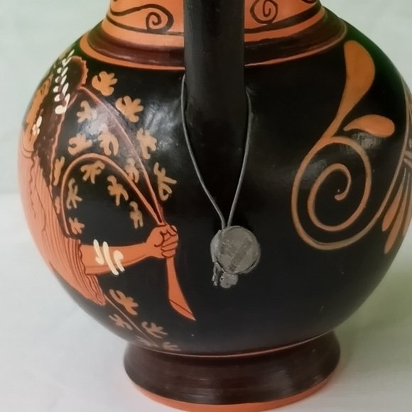 NWOT Hand Made Pottery Jug Copy of Classical Period 440 BC- - Picture 12 of 12